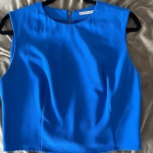 Alice and Olivia medium blue crop top matching shorts in other listing